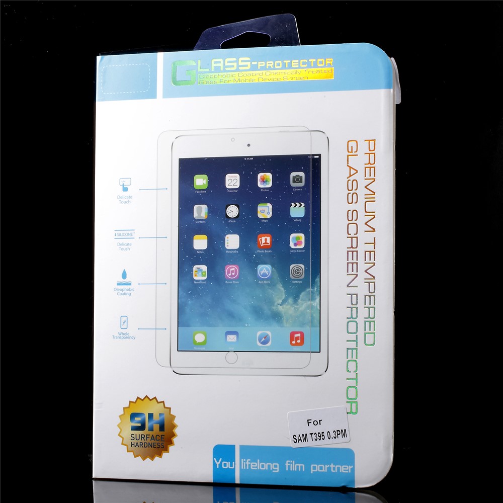 Filme De Protetor De Tela De Vidro Temperado De Borda De Arco De 0,3 Mm Para Samsung Galaxy Tab Active 2 8,0 T395-7