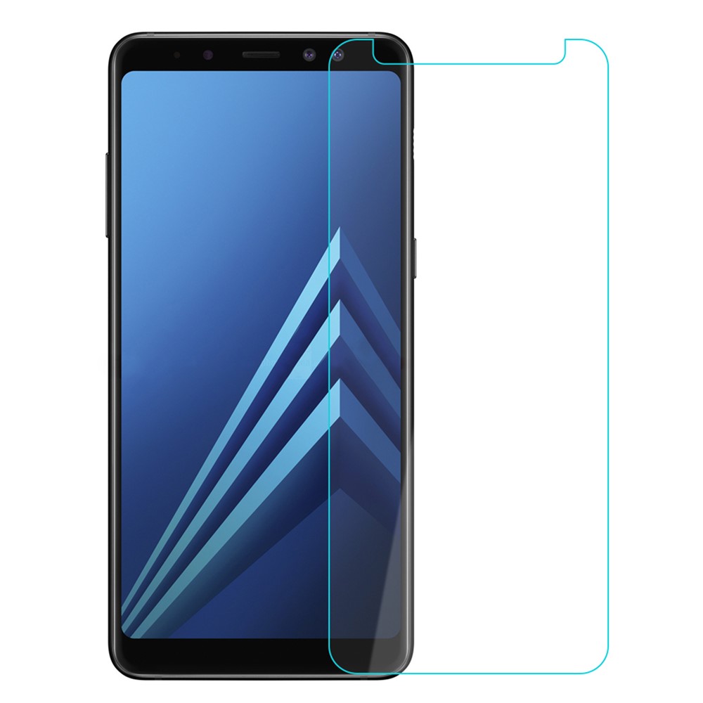 0.25mm Tempered Glass Screen Protector Film for Samsung Galaxy A8+ (2018) Arc Edge-1