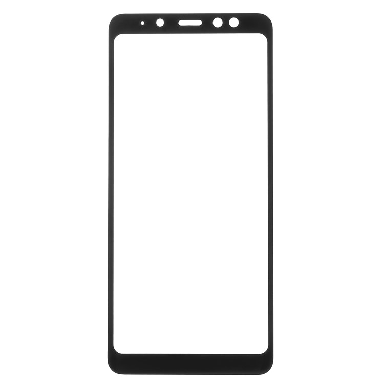 Full Coverage Tempered Glass Screen Protector for Samsung Galaxy A8+ (2018) - Black-1