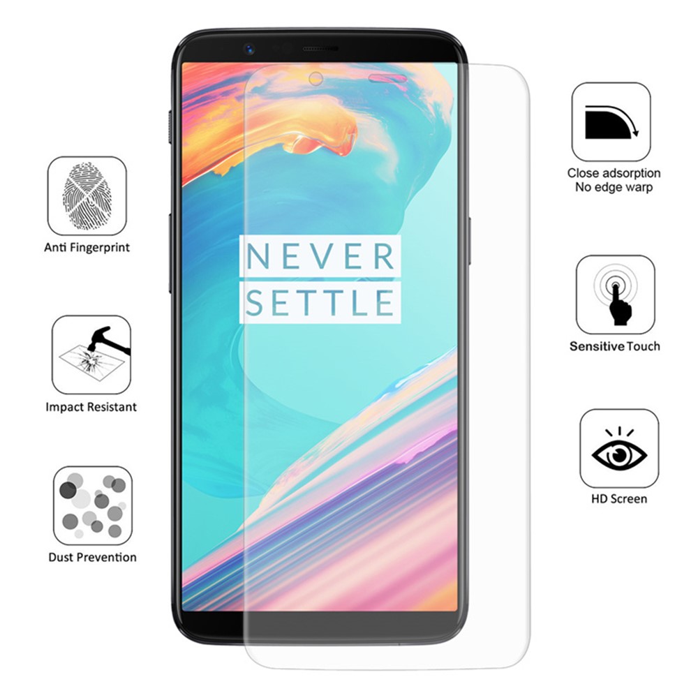 HAT PRINCE 0.1mm Full Coverage Soft Screen Protector Film for OnePlus 5T-2