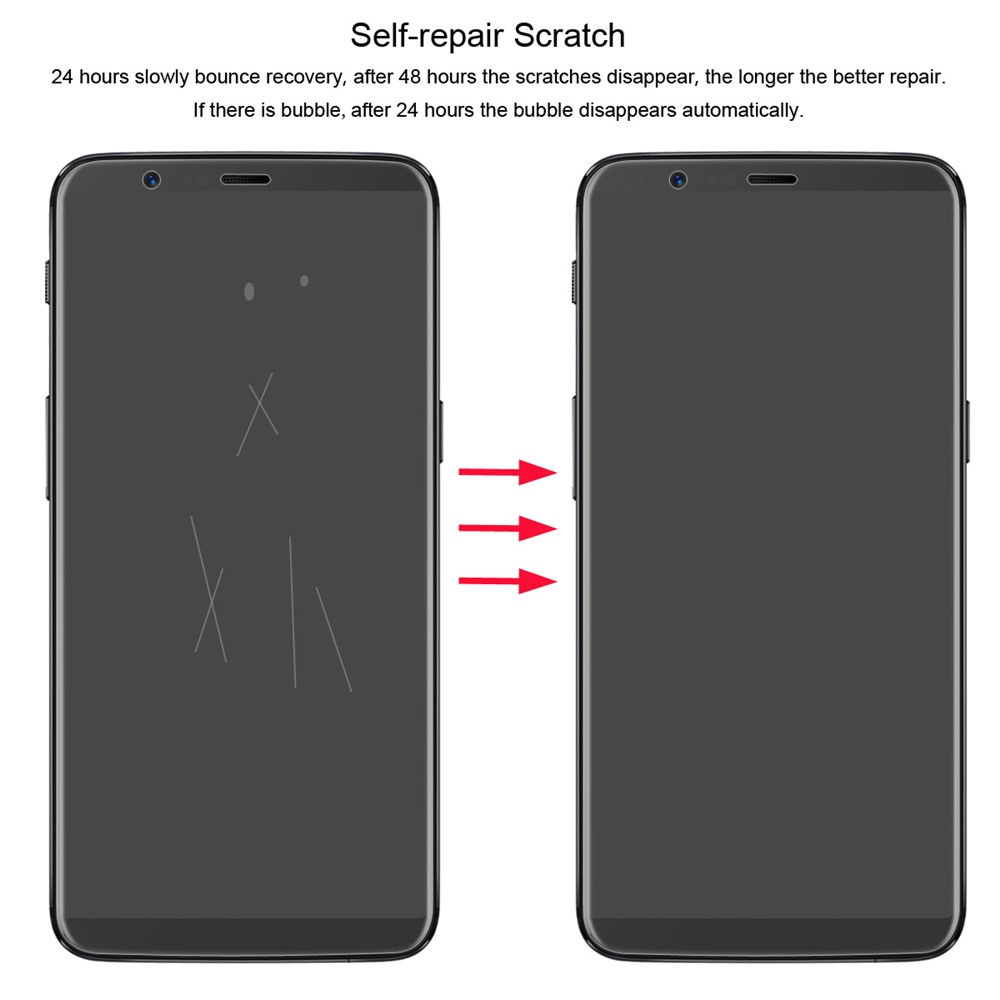 HAT PRINCE 0.1mm Full Coverage Soft Screen Protector Film for OnePlus 5T-4
