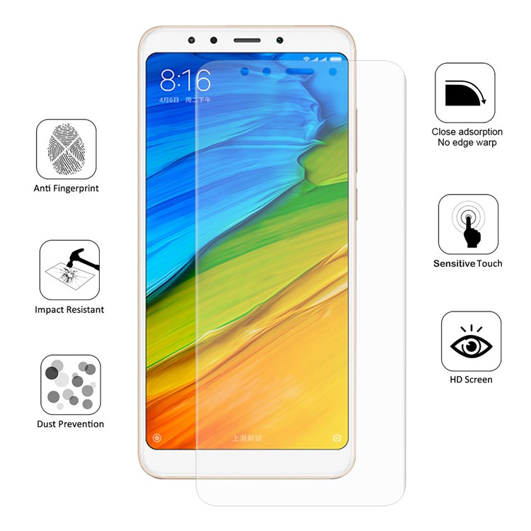 HAT PRINCE 0.1mm Full Coverage Soft Screen Protector Film for Xiaomi Redmi 5-1