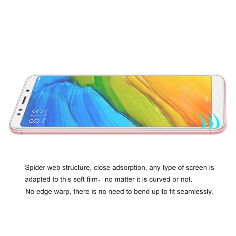 HAT PRINCE 0.1mm Full Coverage Soft Screen Protector Film for Xiaomi Redmi 5-5