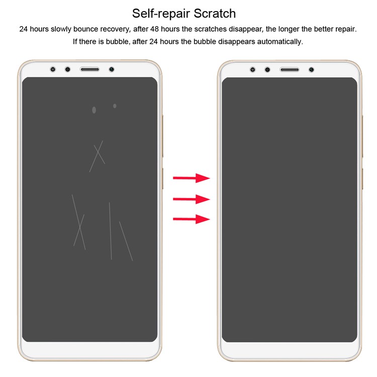HAT PRINCE 0.1mm Full Coverage Soft Screen Protector Film for Xiaomi Redmi 5 Plus-4