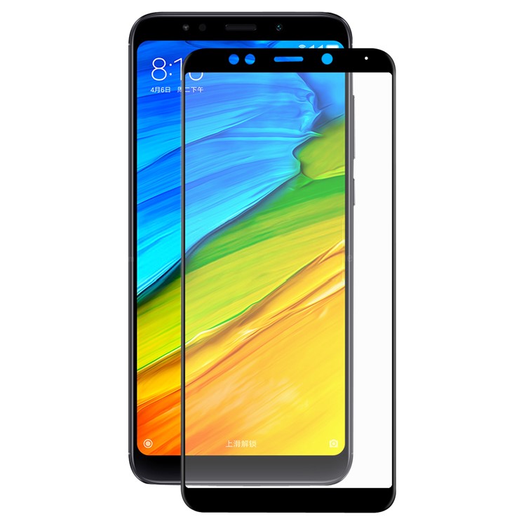 HAT PRINCE for Xiaomi Redmi 5 0.2mm 9H Soft Carbon Fiber Edges 3D Full Tempered Glass Screen Protector - Black-2