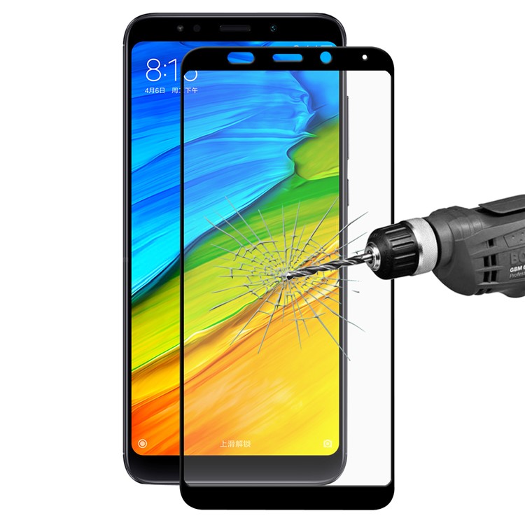 HAT PRINCE for Xiaomi Redmi 5 Plus 9H 2.5D 0.26mm Tempered Glass Screen Protector Film Full Covered - Black-1