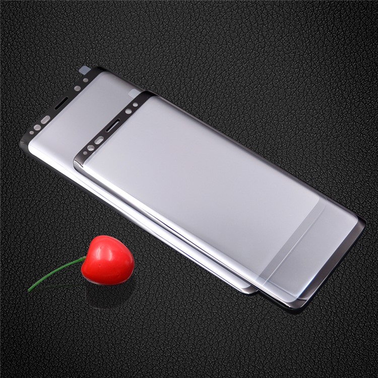 PDGD Full Size Silk Printing Tempered Glass Screen Guard Film for Samsung Galaxy S9+ - Black-6