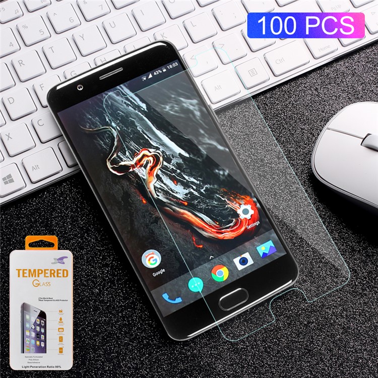 100PCS/Lot 0.3mm Tempered Glass Screen Protector Film for OnePlus 5 Arc Edge-1
