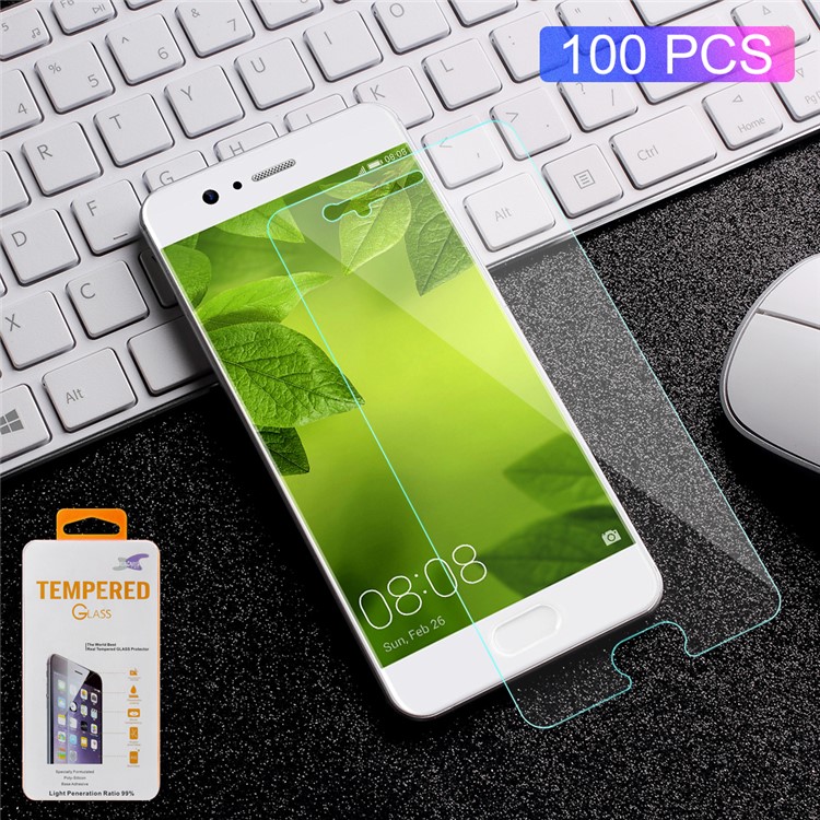 100PCS/Lot 0.3mm Tempered Glass Screen Protector Guard Film for Huawei P10 Arc Edge-1