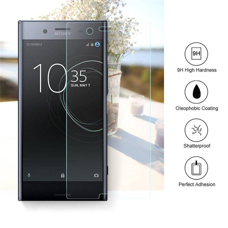 100PCS/Lot 0.3mm Tempered Glass Screen Protector Film for Sony Xperia XZ Premium Arc Edge-2