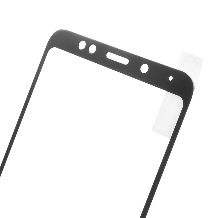 Silk Printing Tempered Glass Full Size Screen Protector for Xiaomi Redmi 5 Plus - Black-4