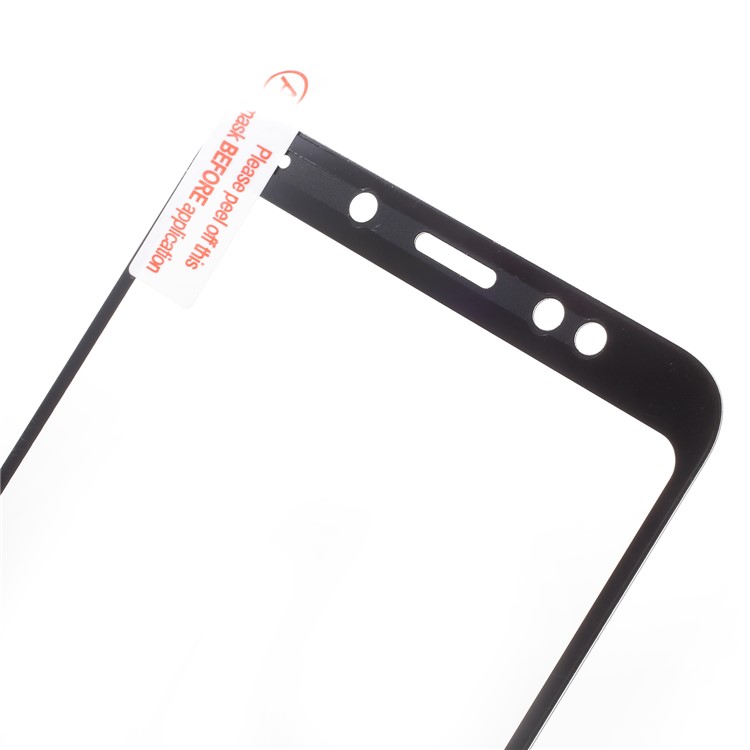 Silk Printing Tempered Glass Full Size Screen Protector for Xiaomi Redmi 5 Plus - Black-6