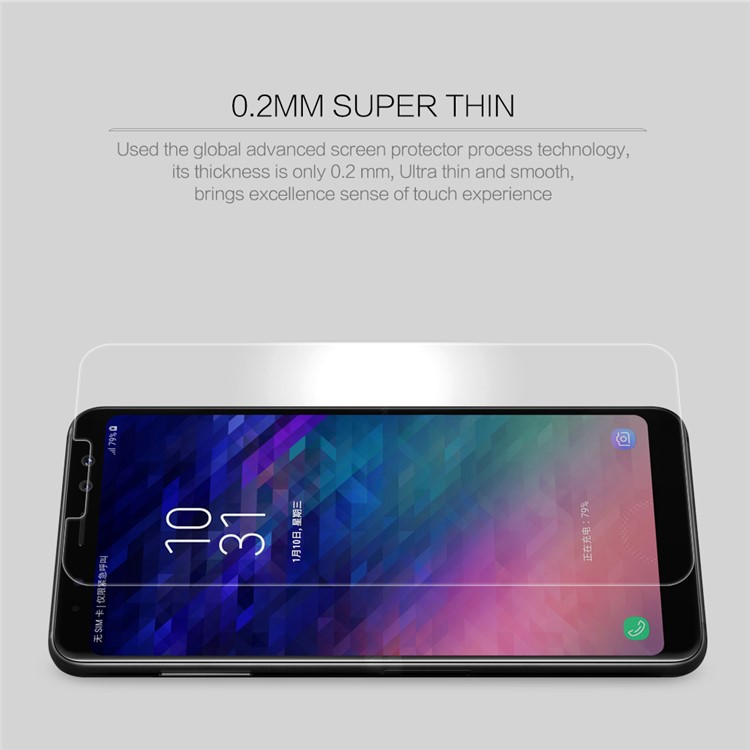 NILLKIN Amazing H+PRO Tempered Glass Screen Protector Film Anti-Explosion for Samsung Galaxy A8 (2018)-2