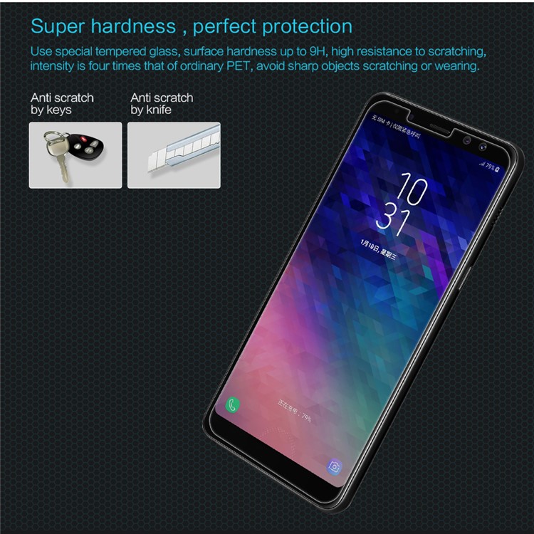 NILLKIN Amazing H for Samsung Galaxy A8+ (2018) Anti-Explosion Tempered Glass Screen Protector-3