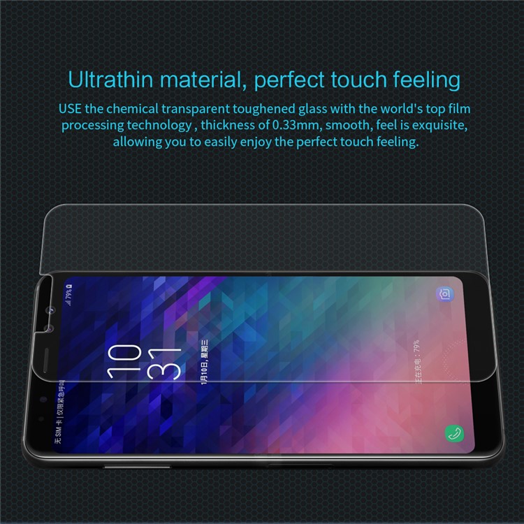 NILLKIN Amazing H for Samsung Galaxy A8+ (2018) Anti-Explosion Tempered Glass Screen Protector-5