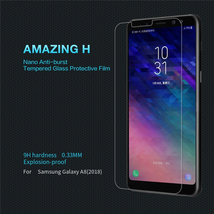 NILLKIN Amazing H for Samsung Galaxy A8 (2018) Anti-Explosion Tempered Glass Screen Protector-1