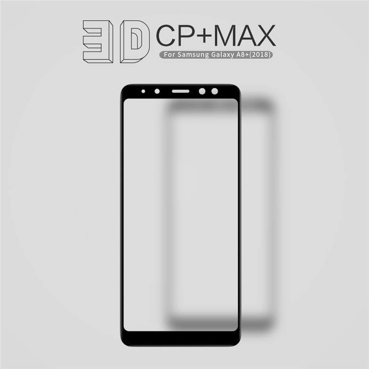 NILLKIN 3D CP+ Max for Samsung Galaxy A8+ (2018) Full Size Tempered Glass Screen Protector Anti-explosion - Black-1