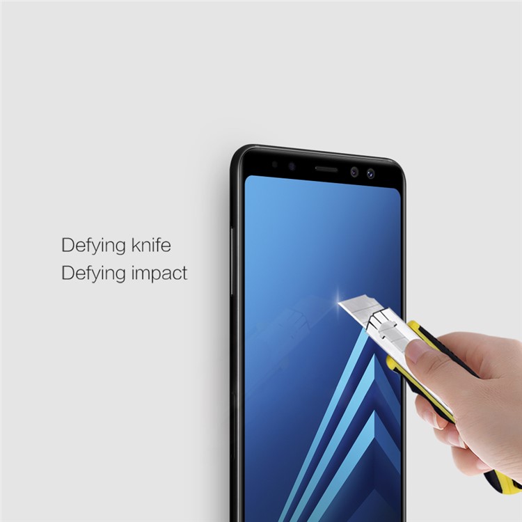 NILLKIN 3D CP+ Max for Samsung Galaxy A8+ (2018) Full Size Tempered Glass Screen Protector Anti-explosion - Black-11