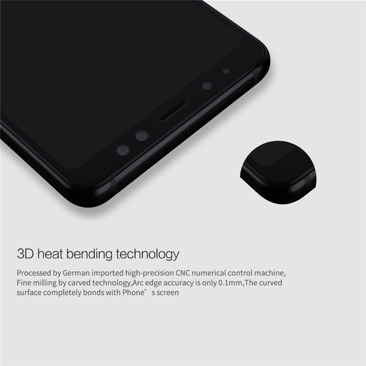 NILLKIN 3D CP+ Max for Samsung Galaxy A8+ (2018) Full Size Tempered Glass Screen Protector Anti-explosion - Black-4