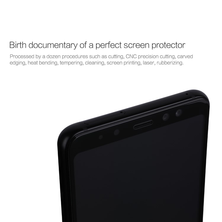 NILLKIN 3D CP+ Max for Samsung Galaxy A8+ (2018) Full Size Tempered Glass Screen Protector Anti-explosion - Black-7