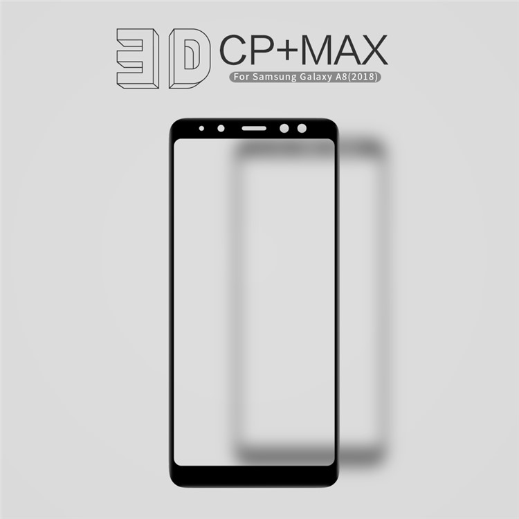NILLKIN 3D CP+ Max for Samsung Galaxy A8 (2018) Full Size Tempered Glass Screen Protector Anti-explosion - Black-1