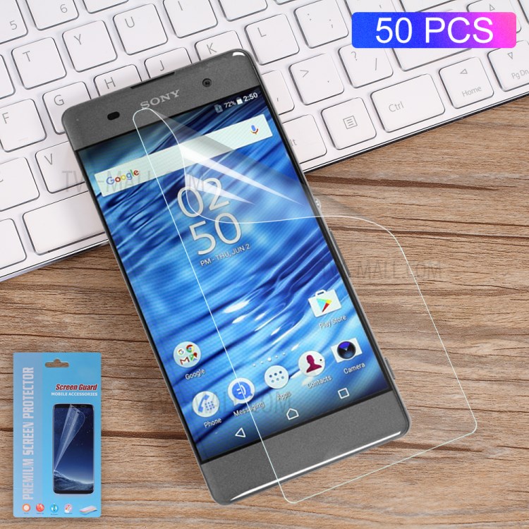50PCS/Lot Soft Screen Protector Film Full Coverage for Sony Xperia XA / XA Dual-1