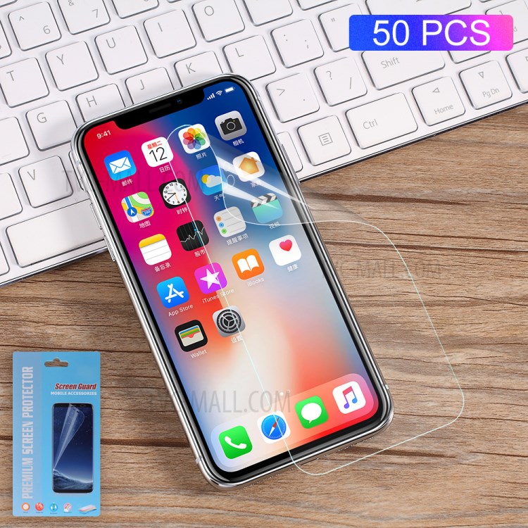 50Pcs/Set for iPhone X Soft Screen Protector Full Coverage Guard Films-1