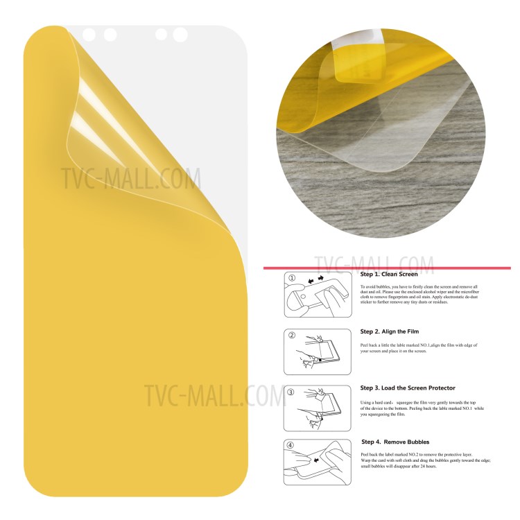 50Pcs/Set for iPhone X Soft Screen Protector Full Coverage Guard Films-4