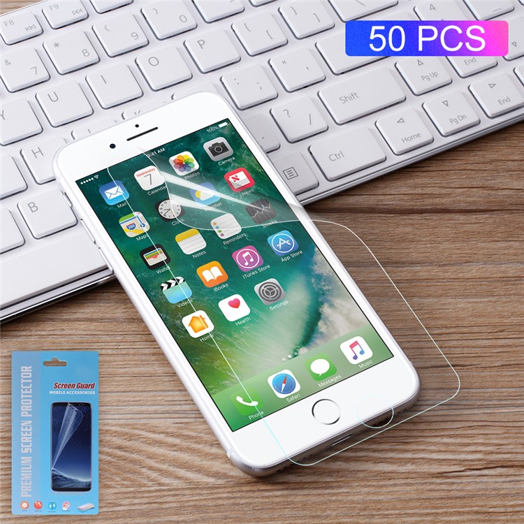 50 Teile / Satz Komplette Abdeckung Weichen Bildschirm Schutzfolien Für Iphone 7 Plus 5,5 Zoll-1