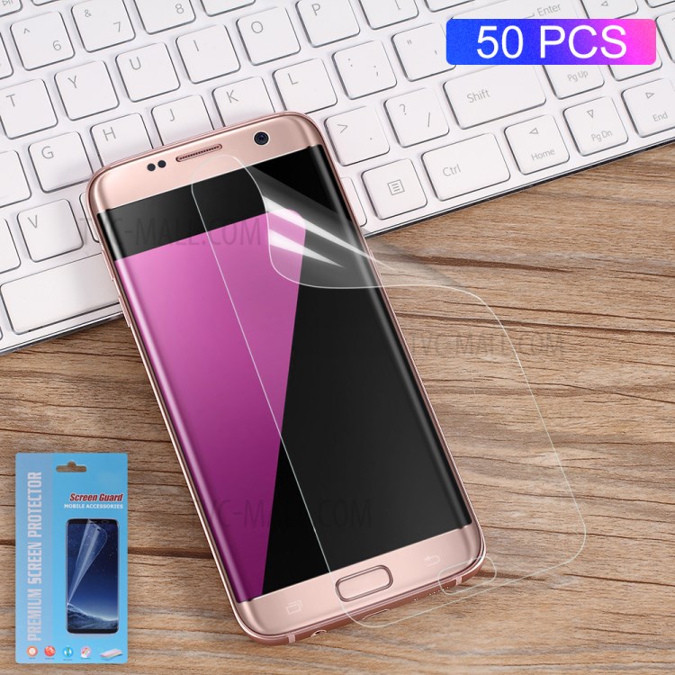 50Pcs/Set Full Coverage Soft LCD Screen Protector Films for Samsung Galaxy S7 edge G935-1