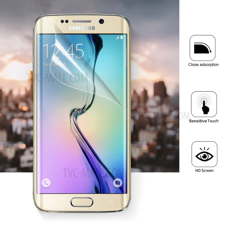 50Pcs/Set Full Screen Cover Soft Mobile LCD Protector Films for Samsung Galaxy S6 Edge G925-3
