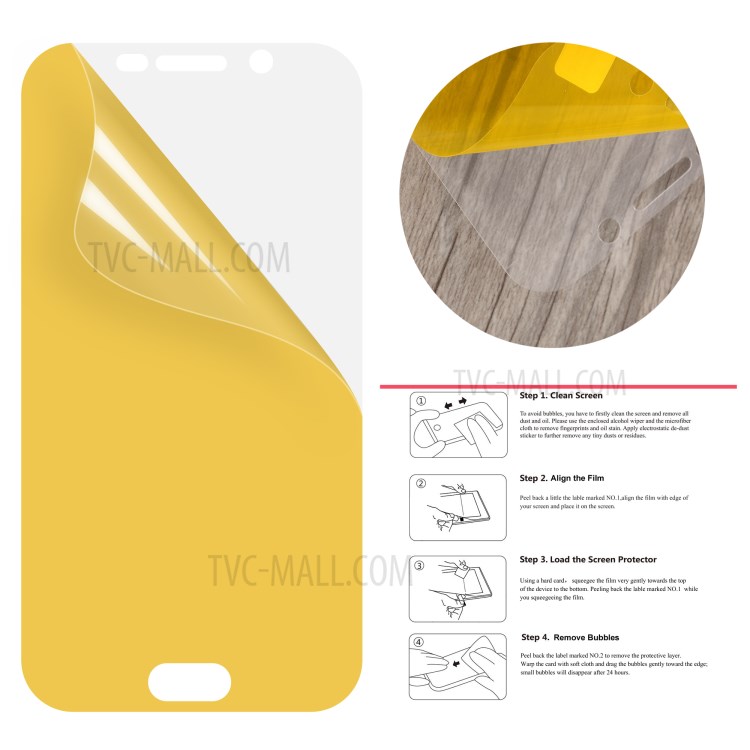 50Pcs/Set Full Screen Cover Soft Mobile LCD Protector Films for Samsung Galaxy S6 Edge G925-4