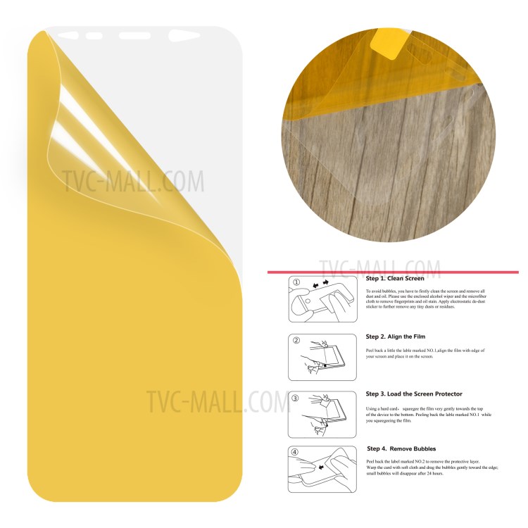 50Pcs/Set Full Screen Cover Soft Mobile LCD Protector Films for Samsung Galaxy S8+ SM-G955-4