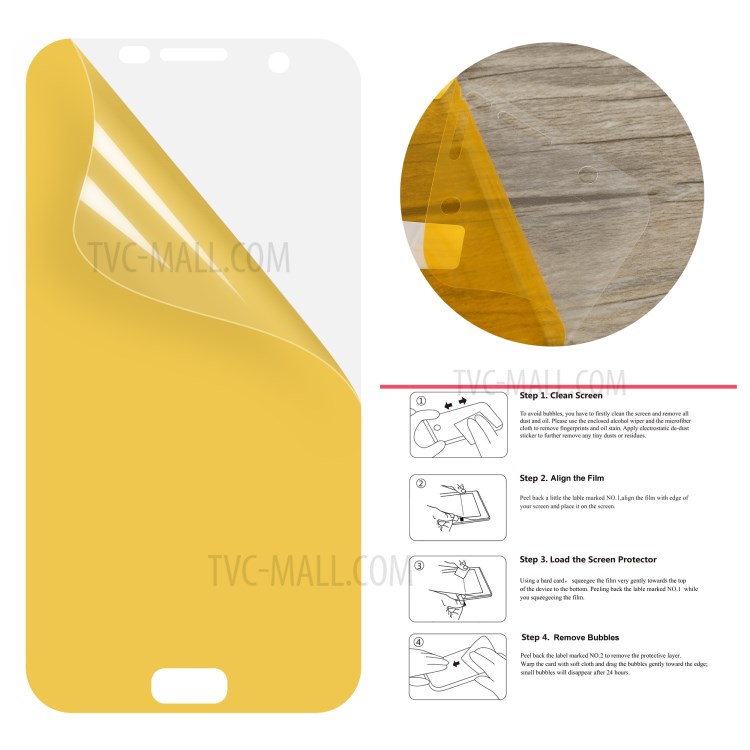 50Pcs/Set Full Screen Cover Soft Mobile LCD Protector Films for Samsung Galaxy S7 SM-G930-4