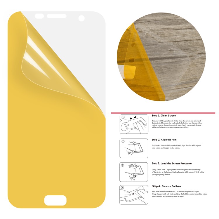 50Pcs/Set Full Screen Cover Soft Mobile LCD Protector Films for Samsung Galaxy S7 SM-G930-4