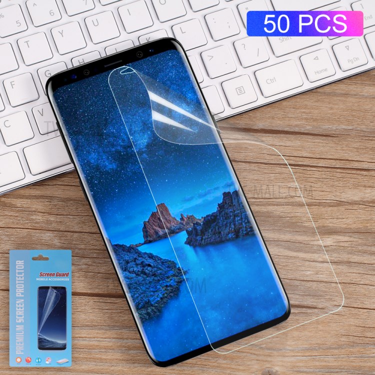 50Pcs/Set Full Coverage Soft Screen Protector Film for Samsung Galaxy S9+-1