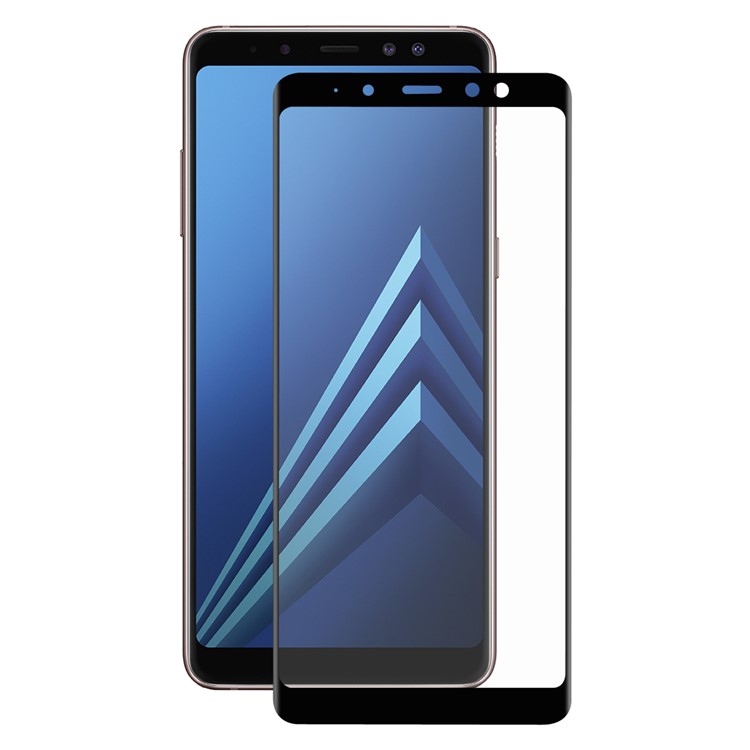 HAT PRINCE 0.26mm 9H 3D Curved Full Tempered Glass Screen Protector Guard Film for Samsung Galaxy A8+ (2018)-2
