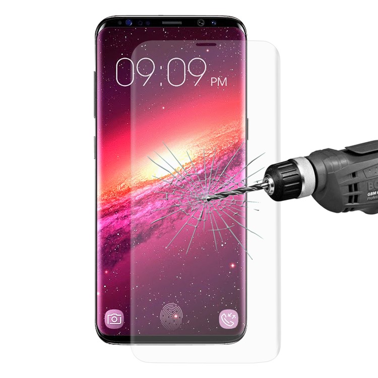 HAT PRINCE 3D Gebogen 0,26 Mm Vollabdeckung Gehärtetem Glas Displayschutzfolie Für Samsung Galaxy S9 - Transparent-2
