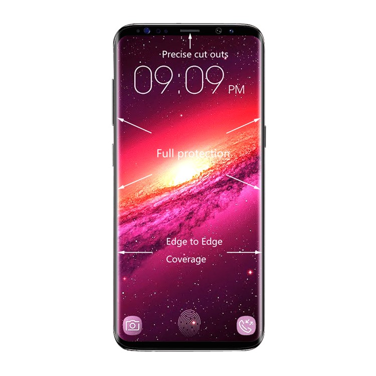 HAT PRINCE 0.26mm 9H 3D Curved Full Tempered Glass Screen Protector Guard Film for Samsung Galaxy S9+-3