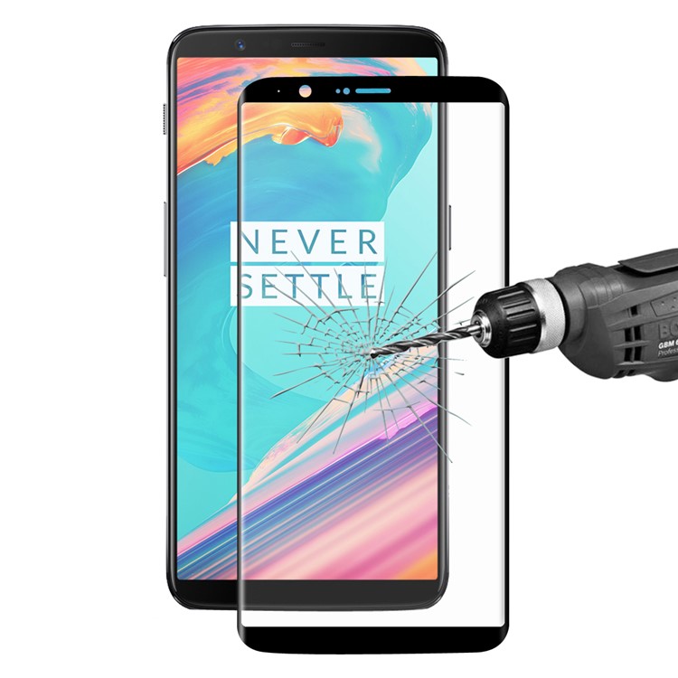 HAT PRINCE 0.26mm 9H 3D Curved Full Tempered Glass Screen Protector Guard Film for OnePlus 5T-1