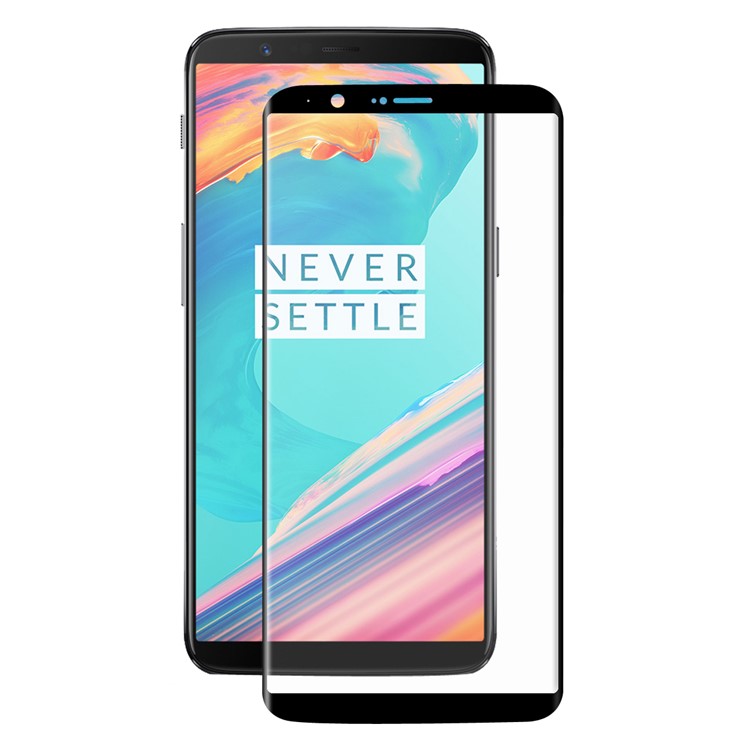 HAT PRINCE 0.26mm 9H 3D Curved Full Tempered Glass Screen Protector Guard Film for OnePlus 5T-2