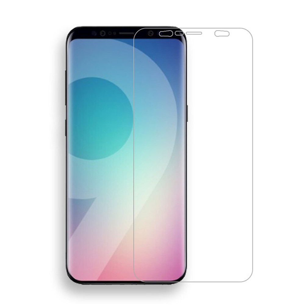 ANGIBABE Silk Printing Soft PET Full Screen Covering Protector for Samsung Galaxy S9 - Transparent-2
