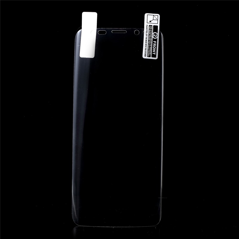 ANGIBABE Silk Printing Soft PET Full Screen Covering Protector for Samsung Galaxy S9 - Transparent-3
