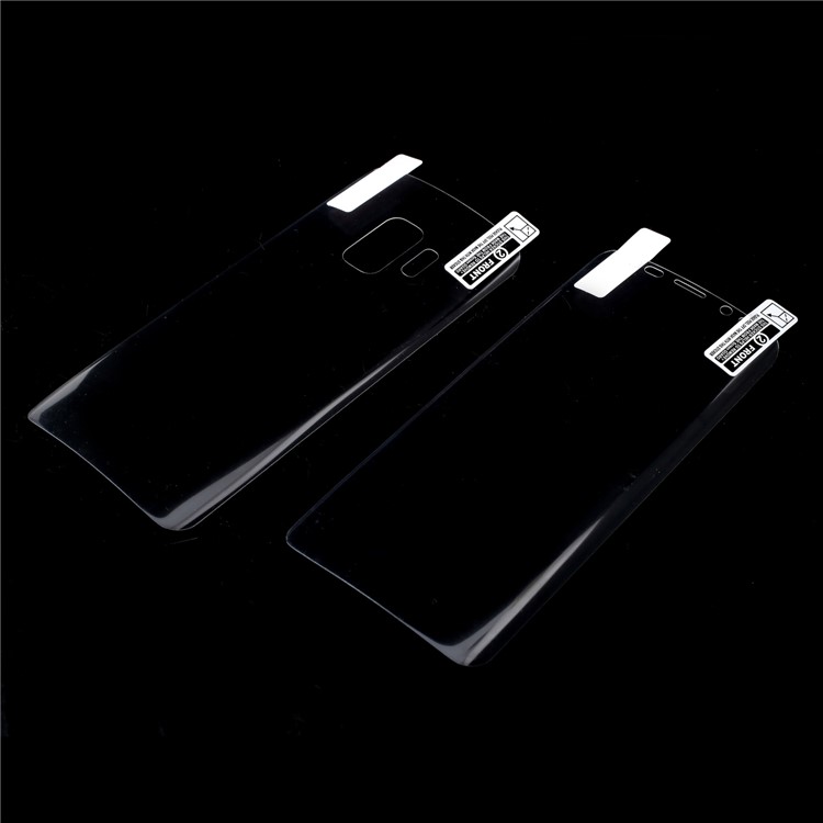 ANGIBABE Full Cover Soft PET Front + Back Mobile Protector Films for Samsung Galaxy S9 - Transparent-3