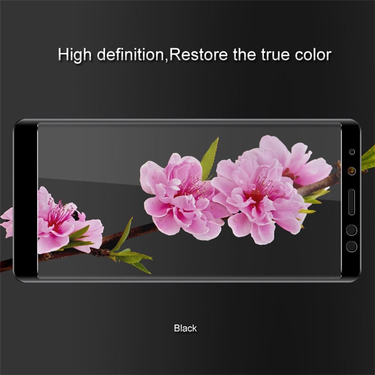 IMAK for Samsung Galaxy A8 Plus (2018) 3D Curved Tempered Glass Full Screen Coverage Protector - Black-3