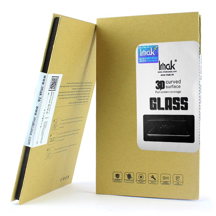 IMAK for Sony Xperia XA2 3D Curved Tempered Glass Full Screen Coverage Protector - Black-5