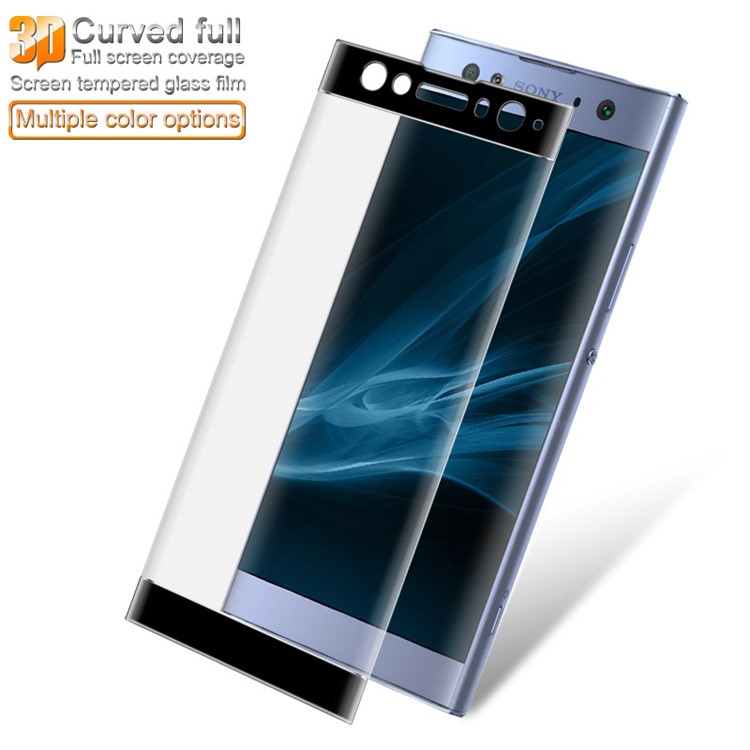 IMAK for Sony Xperia XA2 Ultra 3D Curved Tempered Glass Full Covering Screen Protector - Black-2