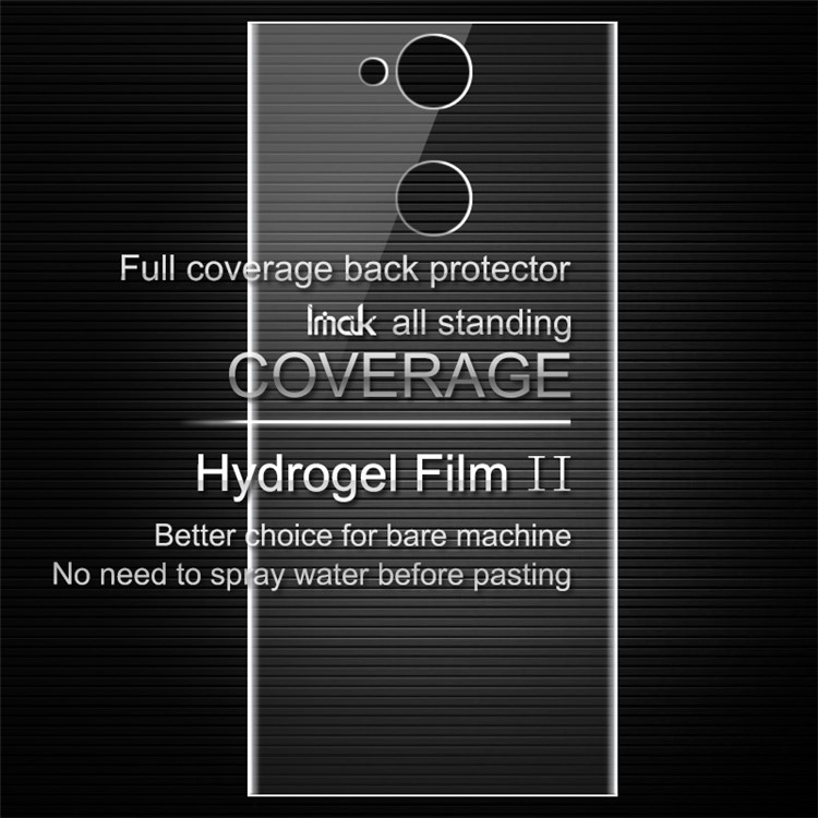 IMAK Soft Clearer Hydrogel Film II for Sony Xperia XA2 Full Coverage Back Protector Film-1
