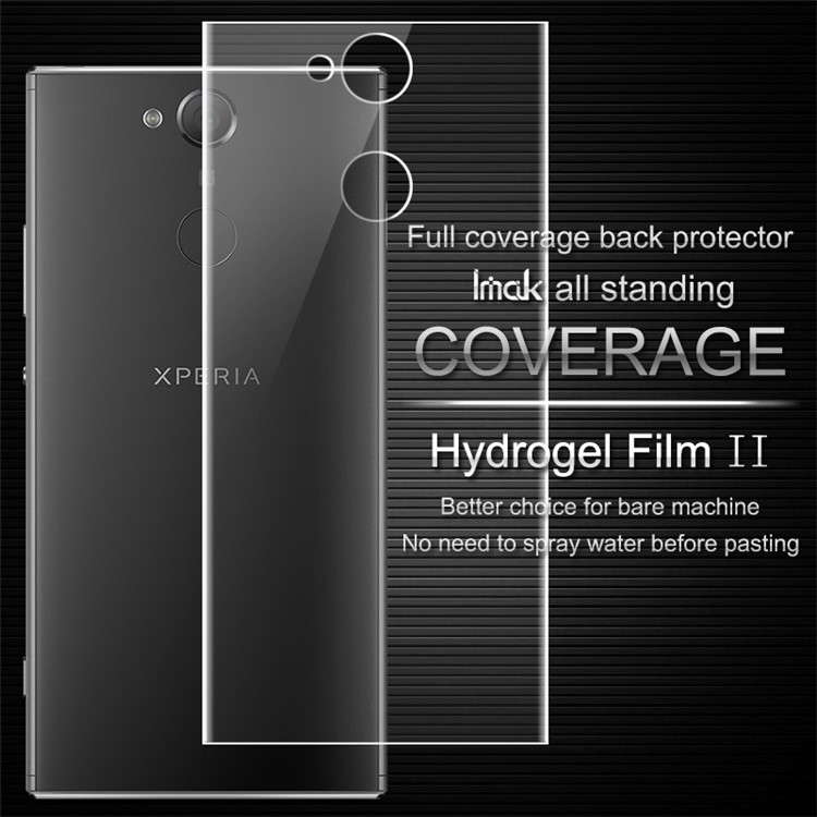 IMAK Soft Clearer Hydrogel Film II for Sony Xperia XA2 Full Coverage Back Protector Film-2