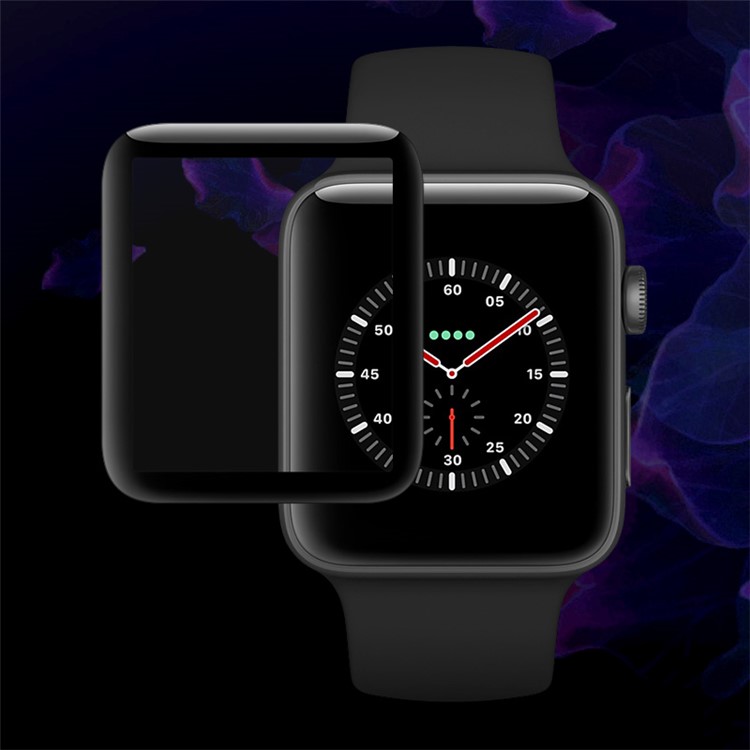 IMAK 3D Curved Full Cover Tempered Glass Screen Protector Film for Apple Watch Series 3/2/1 38mm-2